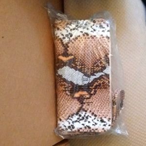 Snake print wallet